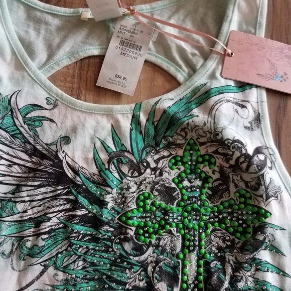 Buckle Angel Cross Tank NWT - Picture 2 of 4